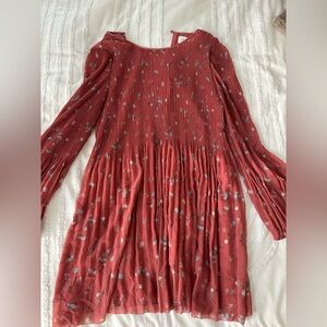 Aritzia daydreamer mini dress pink floral